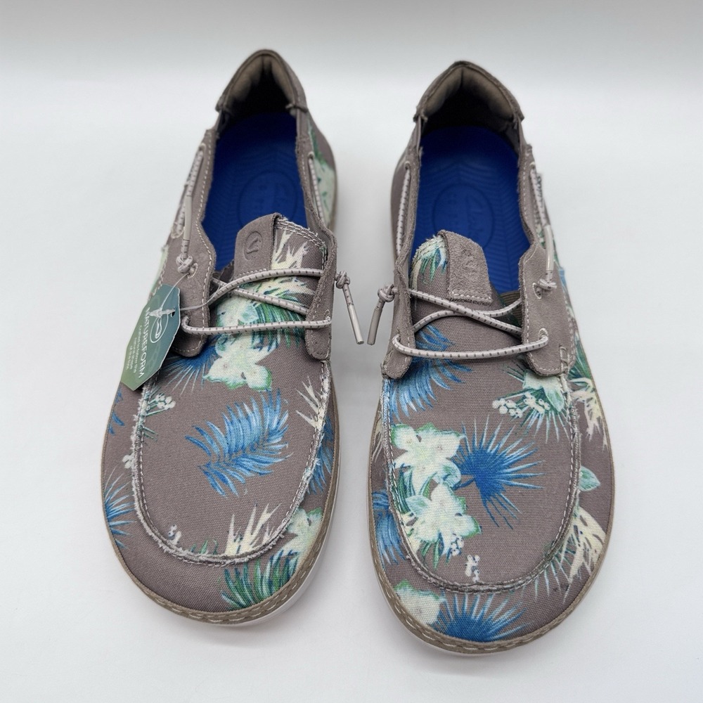 Clarks Men's Higley Tie Floral Canvas Boat Shoes 28504 Men's Size 8.5M ⛵ New